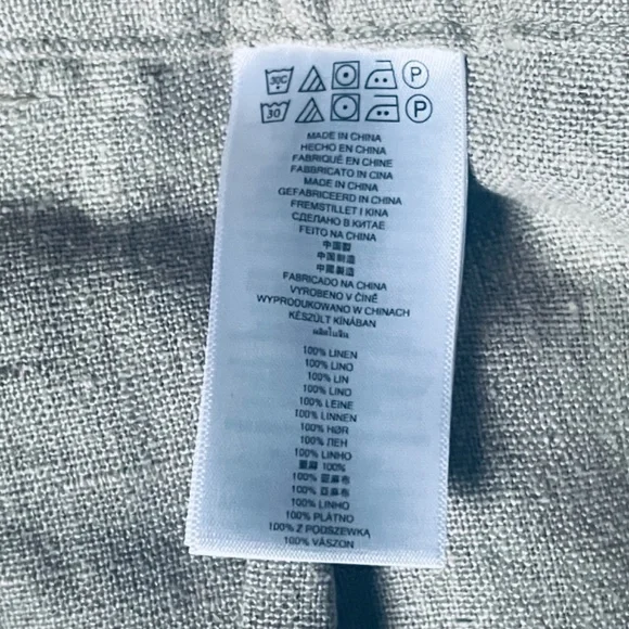 NWT MICHAEL Michael Kors Size 0 Flax Linen Wide-leg Trousers - Picture 12 of 12